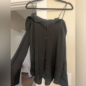 Free people off the shoulder button down tank